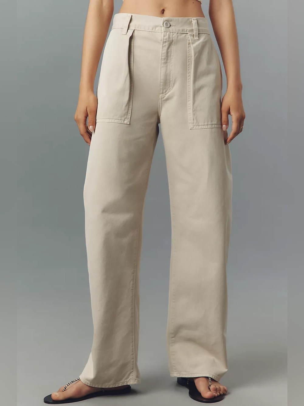 Free People Agolde Sefton pant Ivory NWT $248
